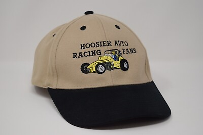 #ad Hoosier Auto Racing Fan Hat Strap Back Adjustable Vintage Cap $12.00