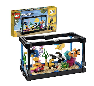 #ad LEGO 3 in 1 FISH TANK 31122 Gift Set Immediate Shipping $85.00