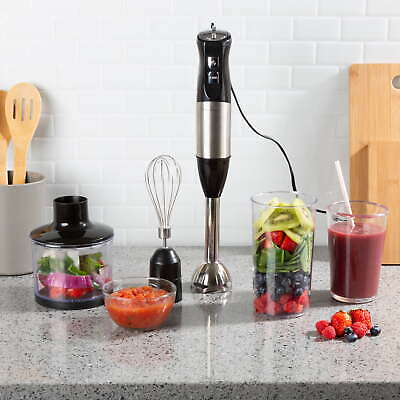 #ad Classic Cuisine Immersion Blender 4 In 1 6 Speed Hand Mixer $28.99
