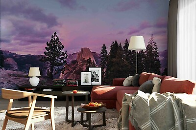 #ad 3D Mountain Forest Wallpaper Wall Mural Removable Self adhesive 237 AU $349.99