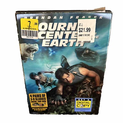 #ad Journey to the Center of the Earth DVD GOOD 3 D Two Pair Of 3 D Glasses Inc $12.00