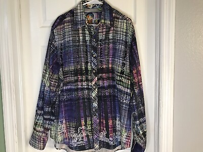 #ad Robert Graham Xl Fantastic Colors And Pattern Great Condition Shirt $55.00