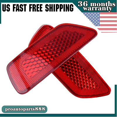 #ad Pair Rear Bumper Reflector Light For Jeep Grand Cherokee Compass Dodge Journey $18.05