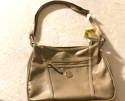 #ad Women’s Bag Shoulder Multi Section Bag Size Medium Cream Color New with Tag $17.09