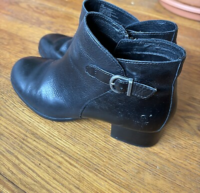 #ad Women’s Born Ankle Boots Black Size 7 Nice Condition Beautiful Boot Style $18.00