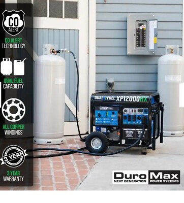 #ad dual fuel electric start generators portable $1408.00