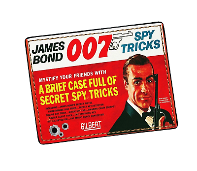 #ad JAMES BOND 007 Gilbert Spy Case 1965 On A New Wallet $29.99