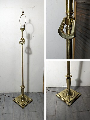 #ad #ad Vintage Stiffel Brass Floor Lamp Hollywood Regency Neoclassical $198.00