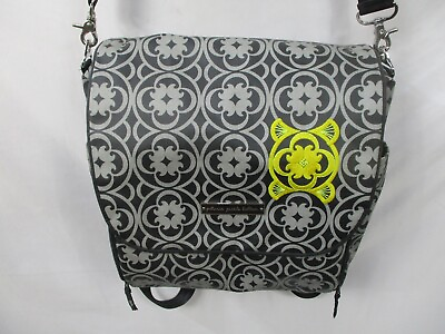 #ad Petunia Pickle Bottom Diaper Bag Boxy Backpack Black Gray Crossbody Womens Baby $39.99