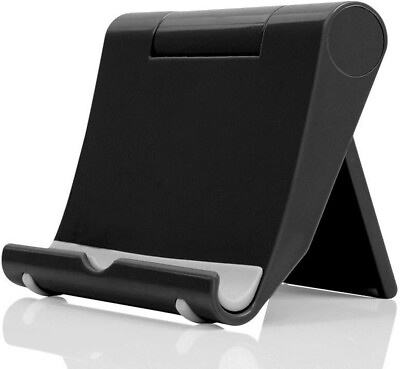 #ad Cell Phone Stand for Desk Foldable Cell Phone Holder Mobile Phone Black $5.54