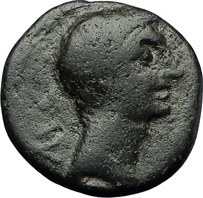 #ad AUGUSTUS 27BC Philippi Macedonia PRIESTS Founding City Oxen Roman Coin i59290 $146.25