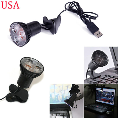 #ad USB 3 LED Clamping Clip Laptop Light Lamp for Desktop Notebook PC Tablet Reading $8.90
