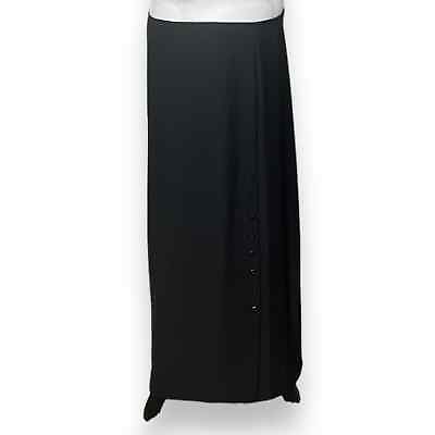 #ad Giorgio Fiorline Plus Collection A Line Dressy Maxi Skirt Skirt Size 22 Black $22.65
