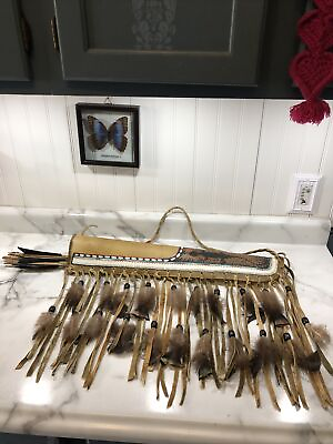 #ad Vintage Hand Made Native American Quiver and Arrows $350.00