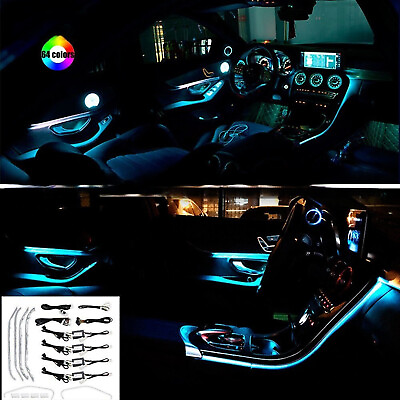 #ad 64 Color Ambient Light Atmospheric Light Set For Mercedes Benz C W205 GLC X253 $213.26