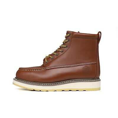 #ad Men#x27;s Stylish Classic 6quot;SureTrack Steel Toe Leather Work Boot 84992 $84.99