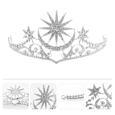 #ad Rhinestone Tiara Crowns Wedding Brides Crown Jewelry Headwear Hair Accessory $9.87