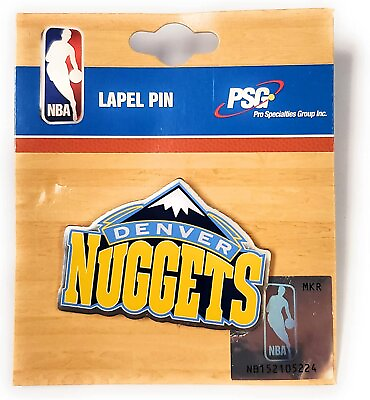 #ad Denver Nuggets Premium Metal Pin Lapel Hat Tie Push Pin Backing $9.79