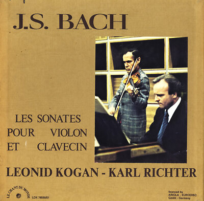 #ad 2LP Box BACH 6 Sonatas for Violin amp; Harpsichord KOGAN RICHTER Le Chant du Mond $35.00