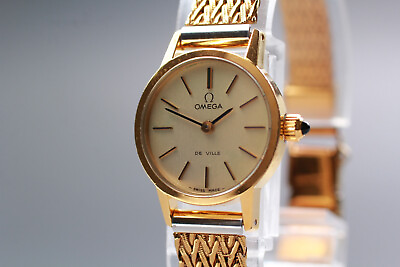 #ad 【EXC5】OMEGA DeVile Cal.625 Quartz Gold Women#x27;s Watch from JAPAN $299.90