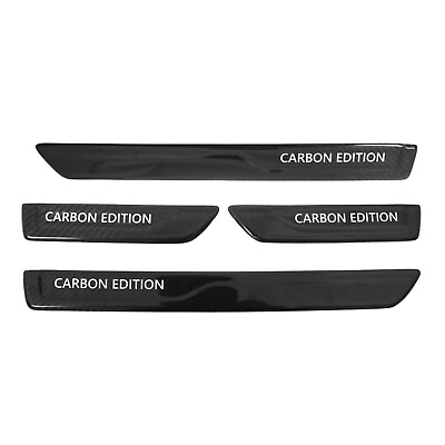 #ad Door Sill Scuff Plate for Jeep Grand Cherokee 2011 2021 Carbon Edition Black 4x $94.99