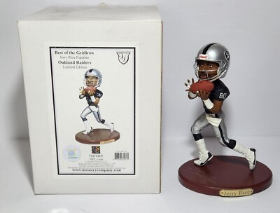 #ad 2002 Memory Company 8.5 Inch Jerry Rice Oakland Raiders Statue Only 5000 Made $79.95