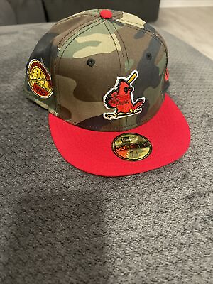 #ad St. Louis Cardinals Fitted Hat Size 7 1 2 1964 WS Patch Sneakertown Mia New Era $65.00