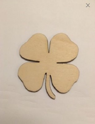 #ad 4 Leaf Clover Laser Cut Wood Sizes up to 5 feet Multiple Thickness A003 $110.24