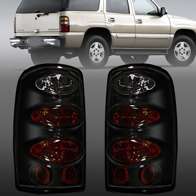 #ad Pair for 2000 2006 Chevy Suburban Tahoe GMC Yukon Tail Lights Rear Brake Lamp $55.99