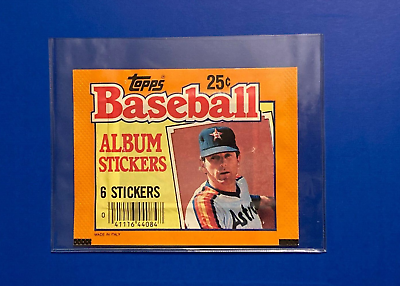 #ad 1984 Vintage Topps Baseball Sticker Pack 6 STICKERS PER PAC. NOLAN RYAN COVER $9.99