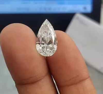 #ad VVS1 Clarity Lab Grown Pear Shape 1.00 Ct White Diamond CVD Loose Gemstone AAA9 $149.99