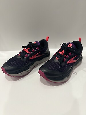 #ad Brooks Caldera 5 Trail Womens 7.5 Running Shoes Black Fuchsia 1203411B020 W Box $55.00