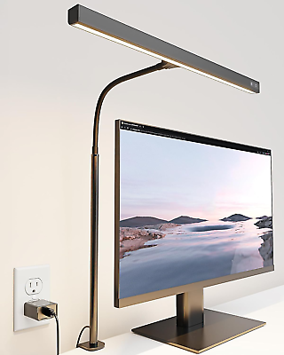 #ad LED Desk Lamp for Office Home Eye Caring Desk Light with Adjustable Gooseneck $42.06