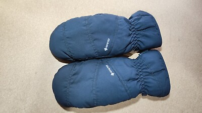 #ad ZIENER Black Winter Mittens Adult Size 8 Gore Tex Thermal Lined Anti Slip Winter $19.95
