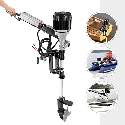 #ad 1000W 48V 5HP Electric Outboard Motor Aluminum Alloy Trolling Motor Boat Engine $318.00