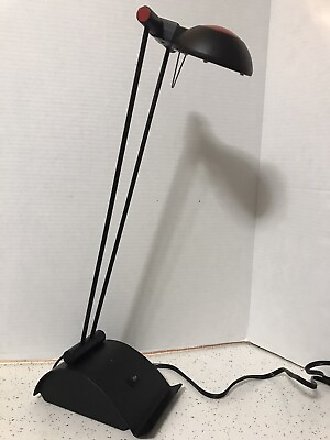 #ad Black Adjustable Halogen Desk Lamp 16” $29.98