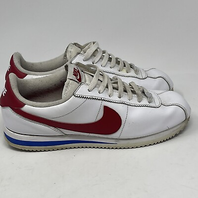 #ad Nike Cortez Basic Leather OG Forrest Gump Mens 10 Red White Blue 882254 164 $49.99