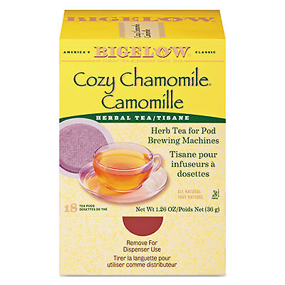#ad Bigelow Cozy Chamomile Herbal Tea Pods 1.90 Oz 18 box RCB10906 BIGELOW TEA CO. $25.26