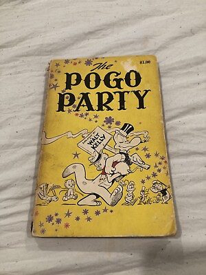 #ad Walt Kelly THE POGO PARTY 1st Printing 1956 Vtg Softcover Book $12.00