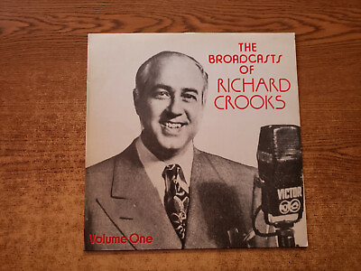 #ad RARE 1950S MINT EXC The Broadcasts Of Richard Crooks Volume One GV599 LP33 $8.49