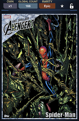 #ad Topps Marvel Collect Spider Man 2022 Kree Skrull War Diamond Motion EPIC $13.95