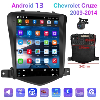 #ad For 2009 14 Chevy Cruze 9.7#x27;#x27; Vertical android 13 Car Radio GPS Wifi Camera $109.99