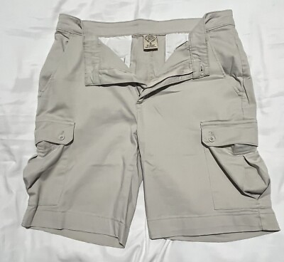 #ad St. John#x27;s Bay Short Mens Cargo Pockets Cotton Size 36 Flat Front $15.00