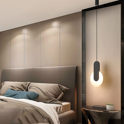 #ad Kitchen Lamp LED Pendant Light Bar Ceiling Lights Home Black Chandelier Lighting AU $93.04