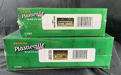 #ad ✨Bachmann 45605 Plasticville USA Diner Kit 45622 Two Story House Sealed✨ $27.99