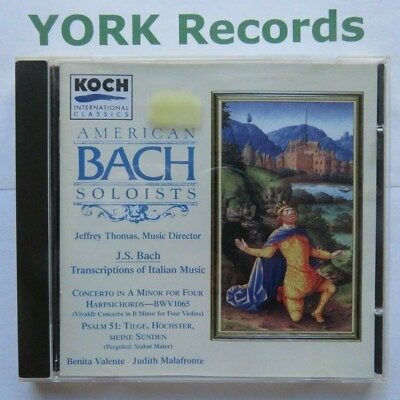 #ad J.S. BACH Transcriptions Of Italian Music THOMAS Ex CD Koch International GBP 9.99