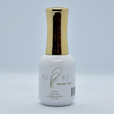#ad Ki ki Wonder Top Soak Off Gel UV LED Super Shiny Top Coat No Wipe 0.5 oz $8.99