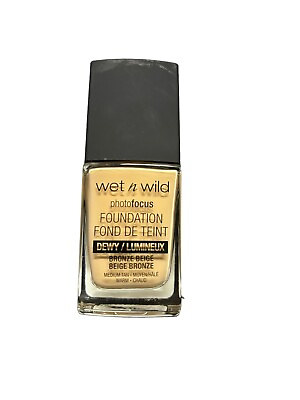 #ad WET N WILD Photo Focus Dewy Foundation Bronze Beige Shade Makeup Face Simple $7.60