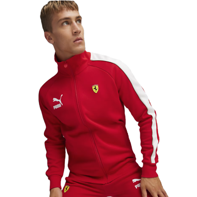 #ad Scuderia Ferrari Race Iconic T7 Men#x27;s Sweatshirt PUMA Red with Logo Reg fit New $151.25
