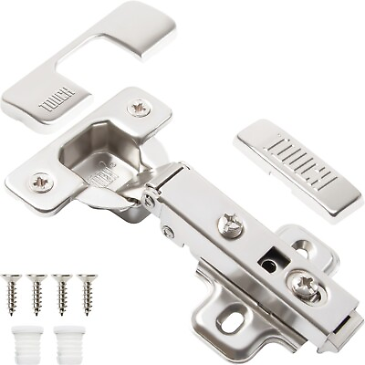 #ad FRAMELESS 3 4quot; Overlay Cabinet Door Hinge Concealed Euro Full Overlay H Quality $7.99